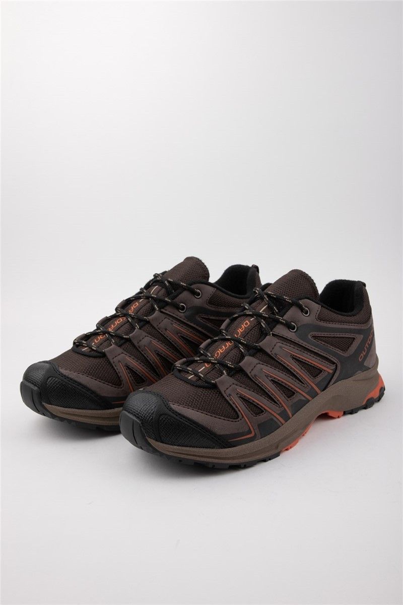 Muške sportske cipele - smeđe s narančastom # 324890