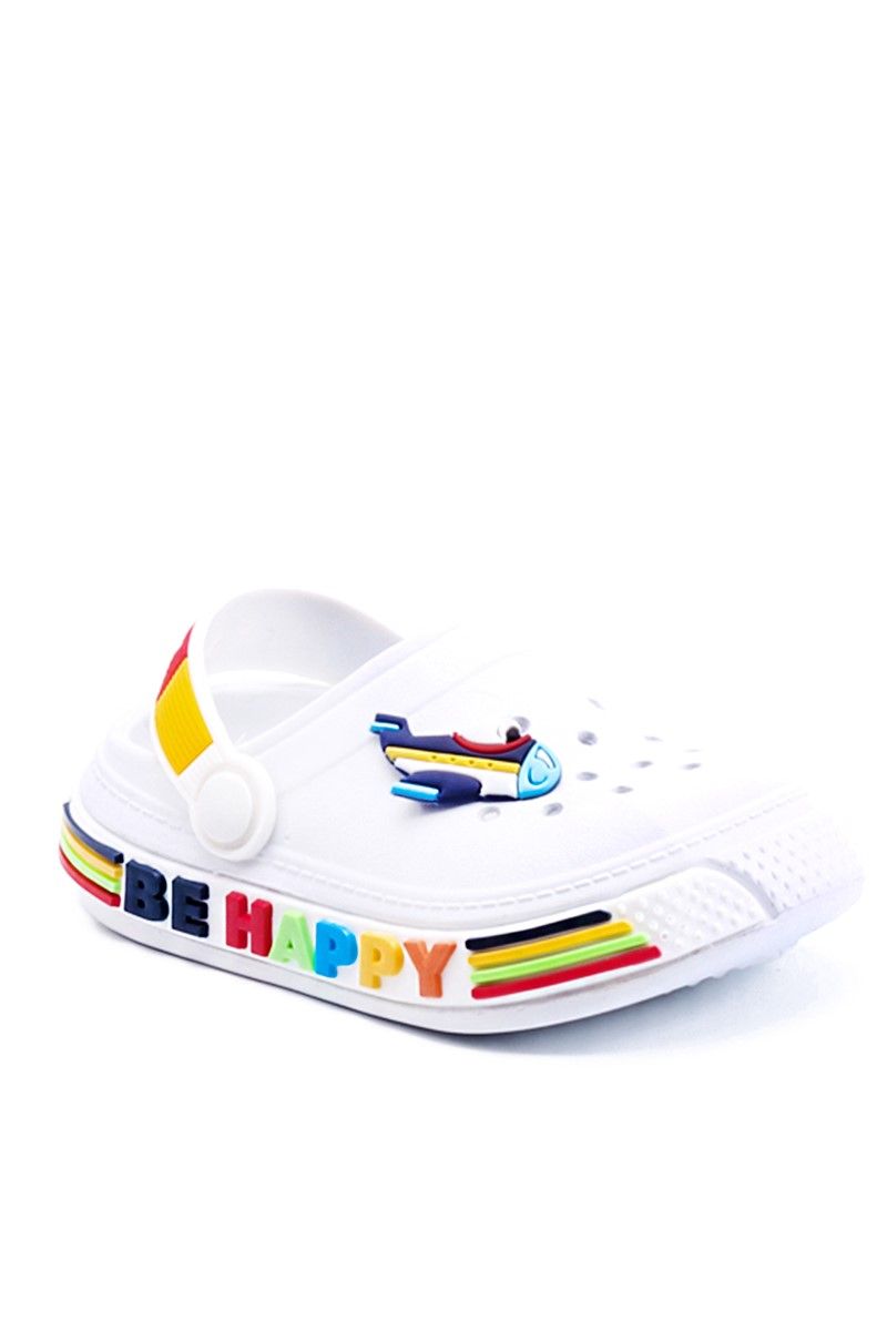 Children's Clog Sandals CL01 - White #360749
