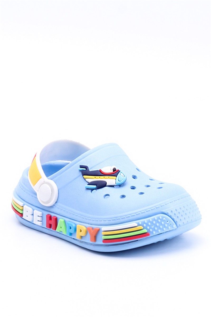 Sandali con zoccoli per bambini CL01 - Azzurro #360752