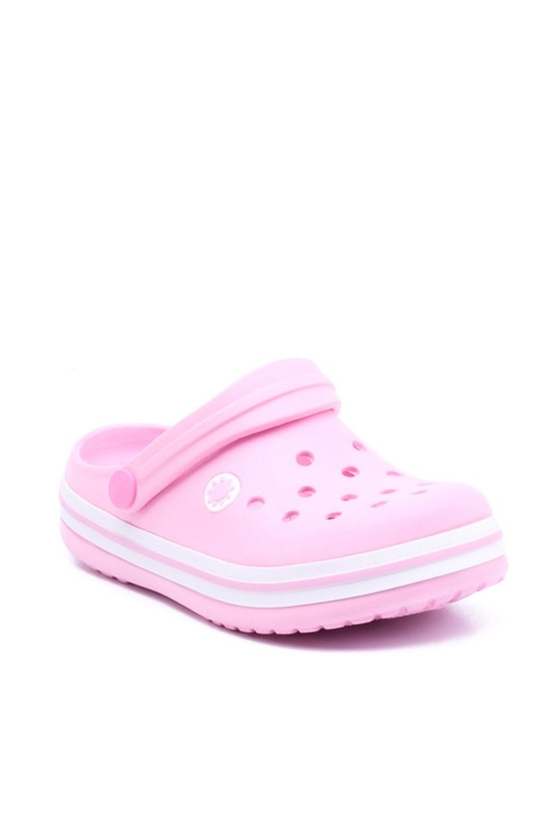 Dječje sandale tip klompe CL05 - ružičasta #360762