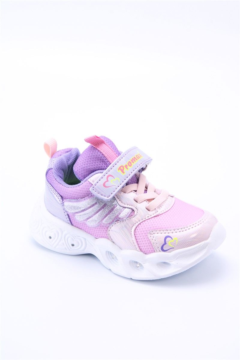 Scarpe Sportive per Bambini con Chiusura in Velcro 1771 - Rosa #360086