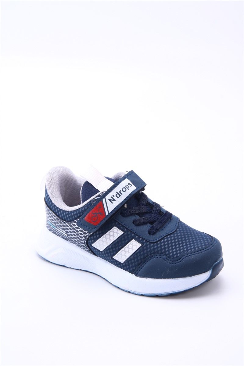 Scarpe sportive per bambini EZ63 Velcro - Blu scuro # 361045
