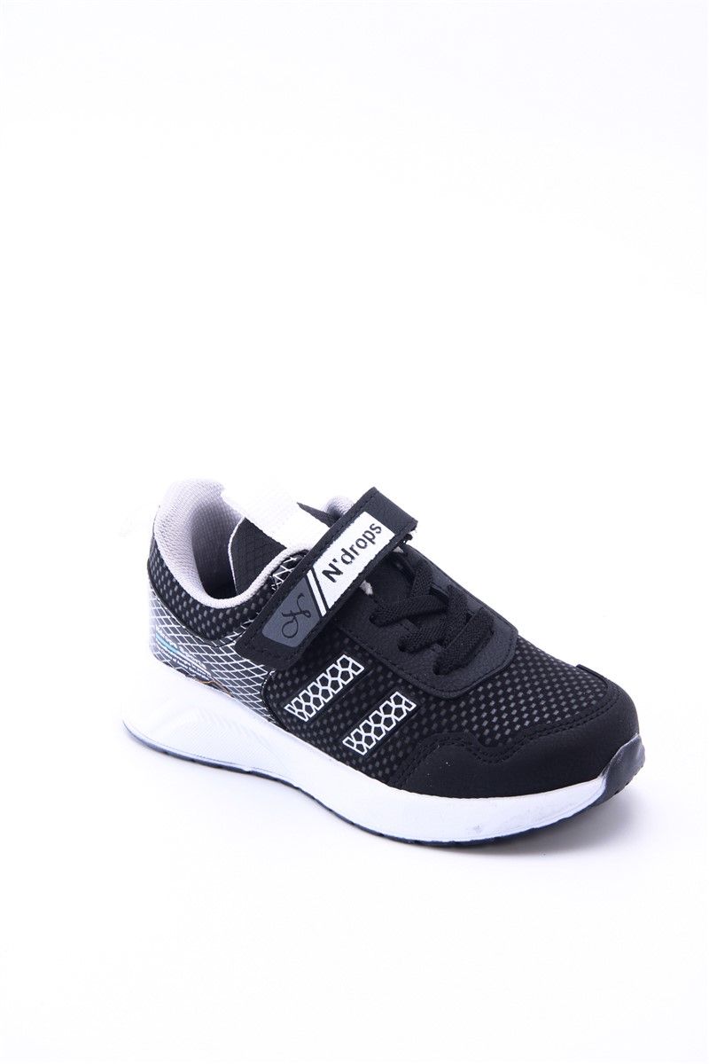 Children's Sports Shoes EZ63 - Black with White #361043