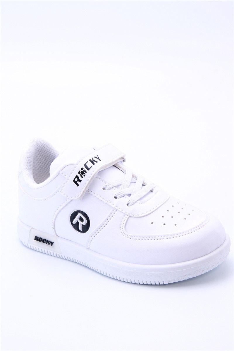 Детски спортни обувки с велкро закопчаване EZ6565 - Бели #361047