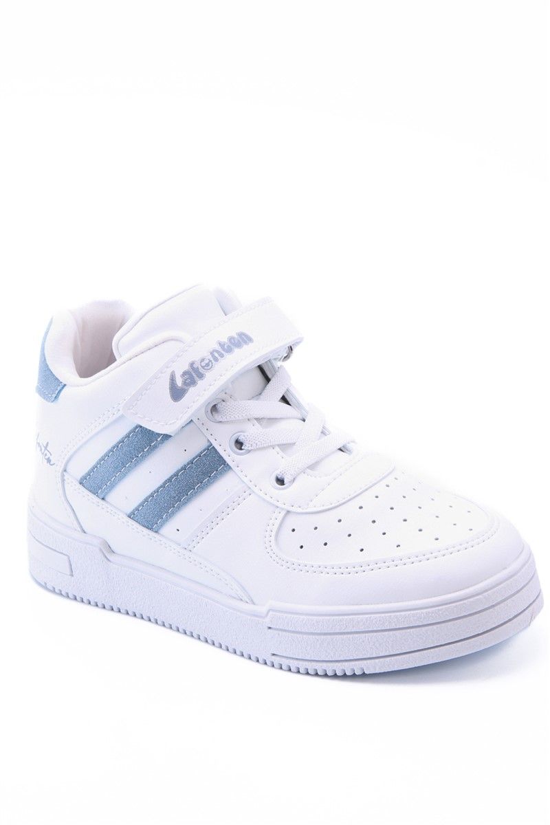Dječje sportske cipele na čičak EZ716 - bijele sa sivom #361052