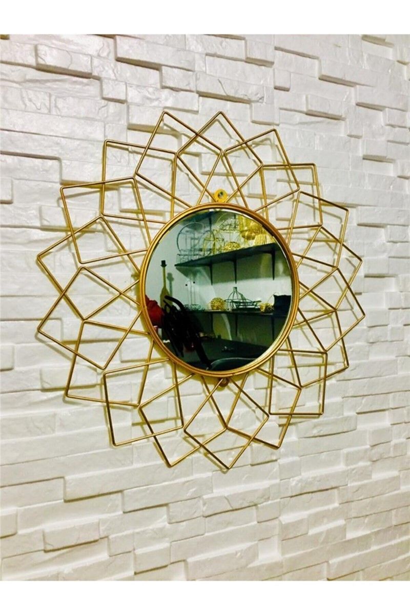 Decorative wall mirror 63x63 cm - Golden #365765