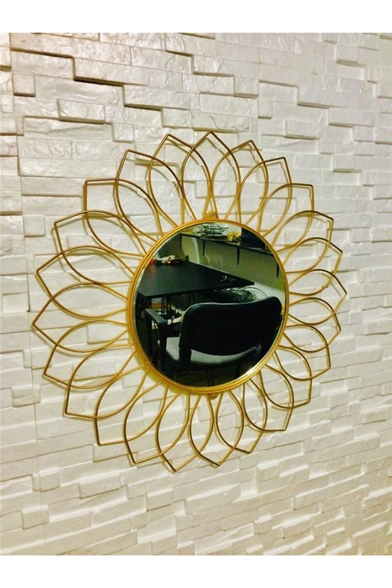 Decorative wall mirror 75x75 cm - Golden #365764