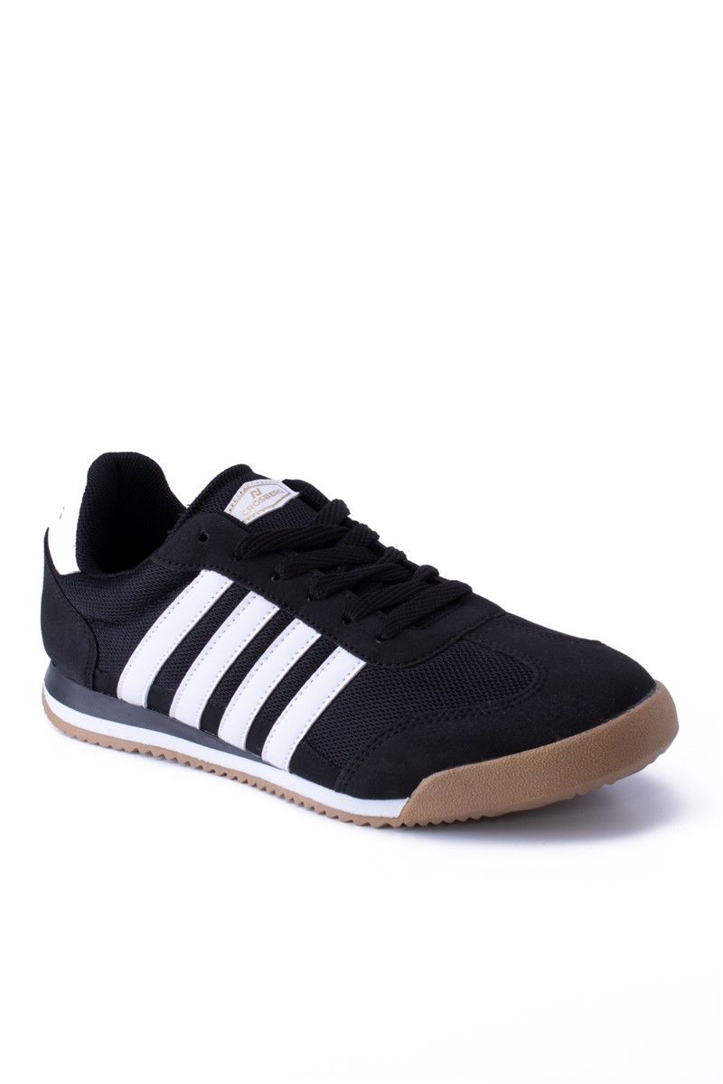 Men's Sports Shoes EZ2215 - Black with White #361025