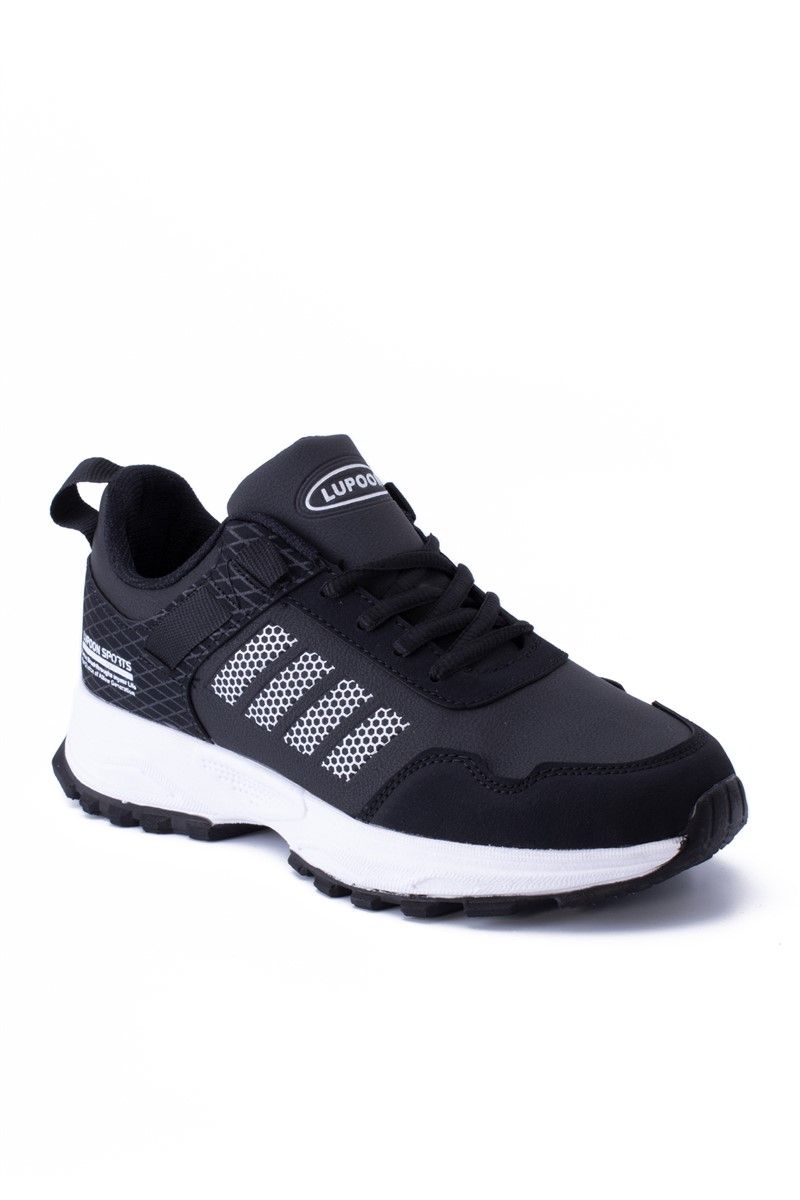 Men's Sports Shoes EZ570 - Black with White #361040