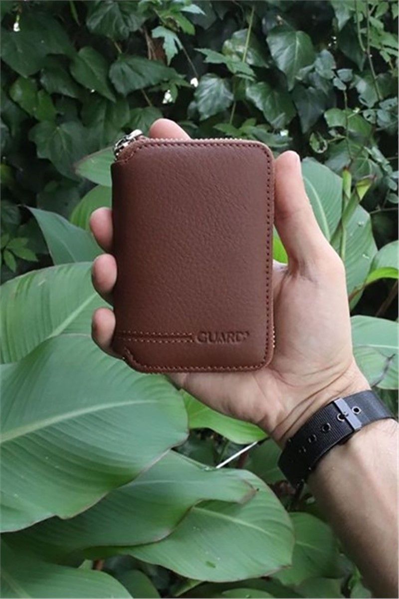 Men's Leather Wallet - Brown #306204