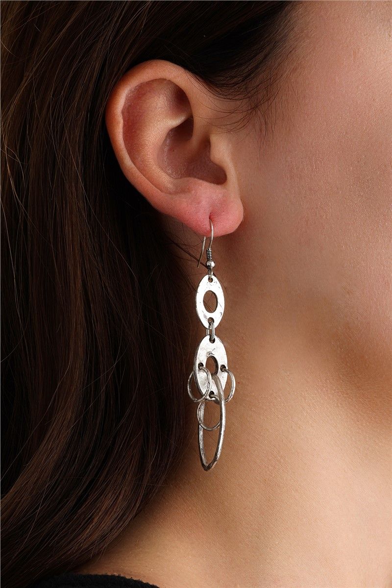 Women's Silver Plated Earrings EYY1170 - Silver #370040