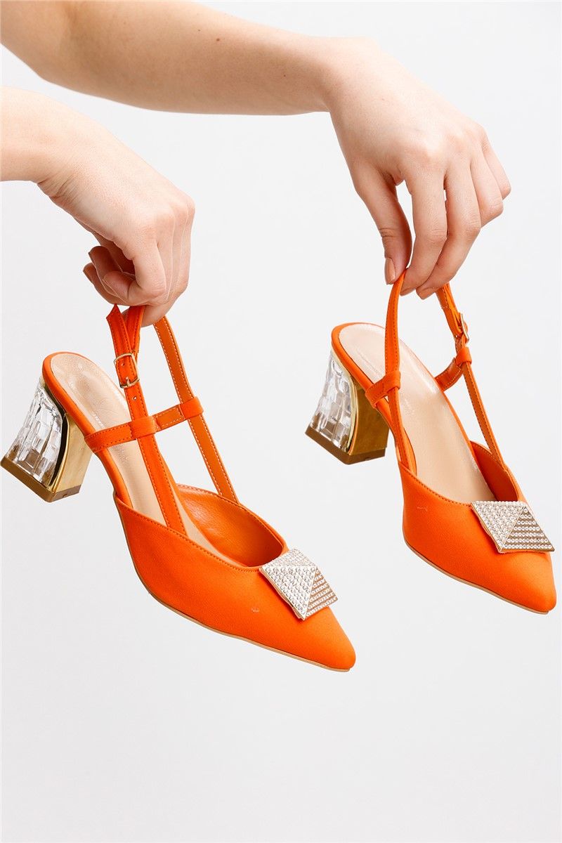 Ženske elegantne cipele BY15A - narančaste #371825