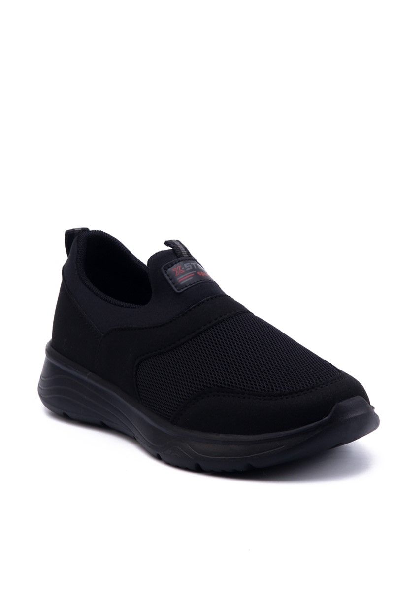 Women's Textile Sports Shoes 7121 - Black #360622
