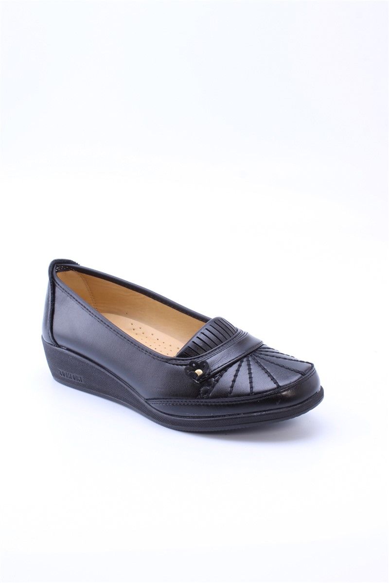Women's Ballerina Shoes 7021 - Black #360498