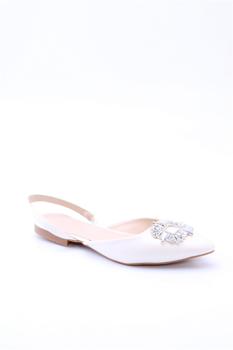 Women's Ballerina Shoes 7102 - White #360595