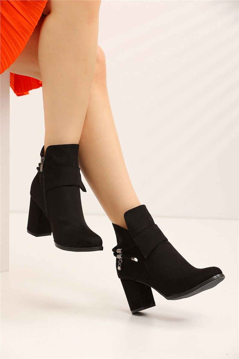 Women's Suede Boots 2920- Black #360243