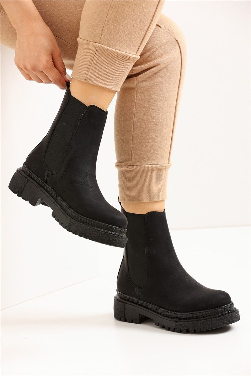 Women's Ankle Boots K43 - Matte Black #361101
