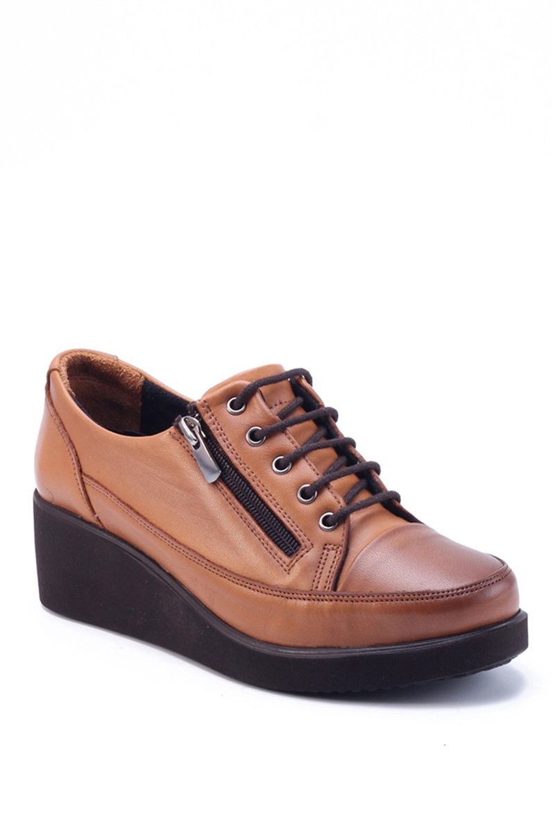 Women's Genuine Leather Shoes 5000 - Taba #360385