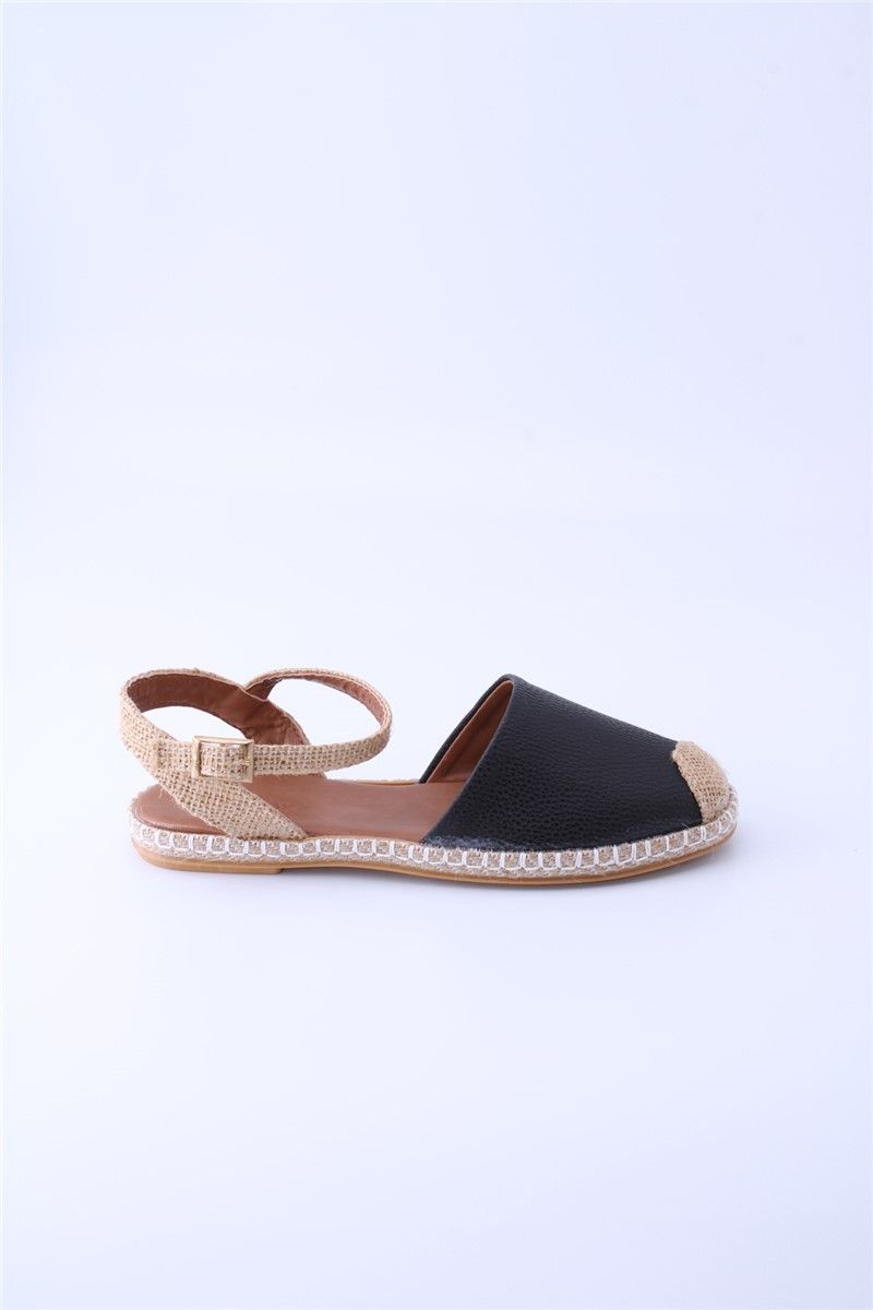Women's Sandals 118-04 - Beige-Black #360051