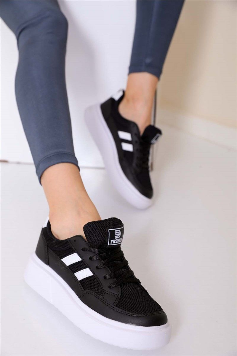 Ženske sportske cipele 0151 - crne s bijelom #359989