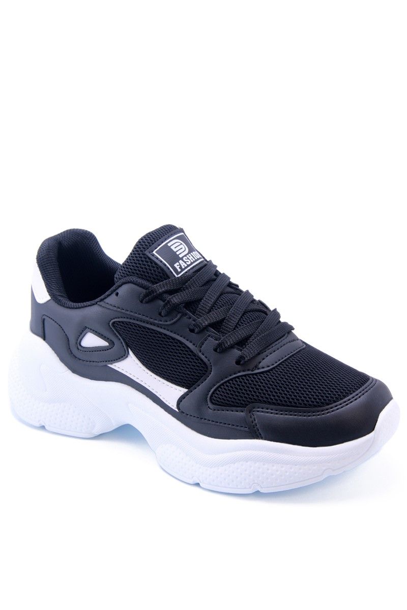 Women's Sports Shoes 0152 - Black with White #359995