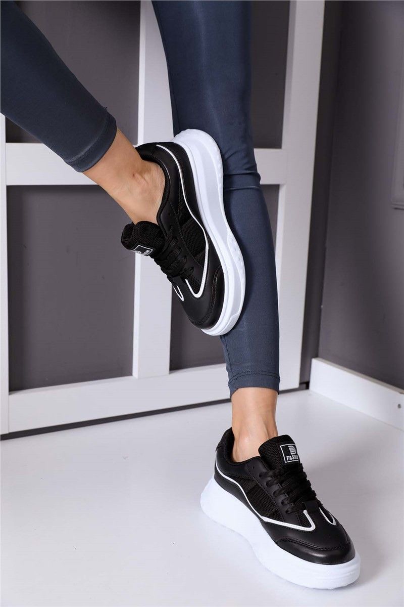 Ženske sportske cipele 0153 - crne s bijelom #360002