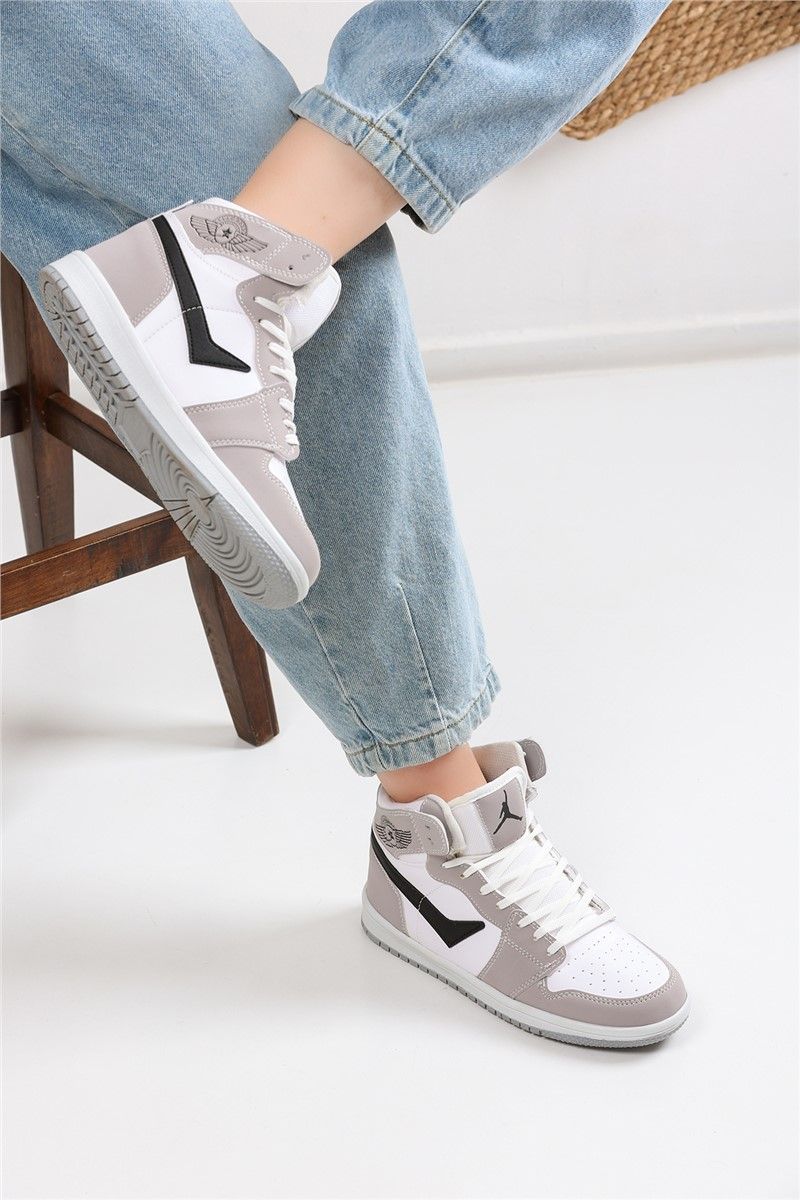 Ženske sportske cipele 8070 - sivo-bijele #360700