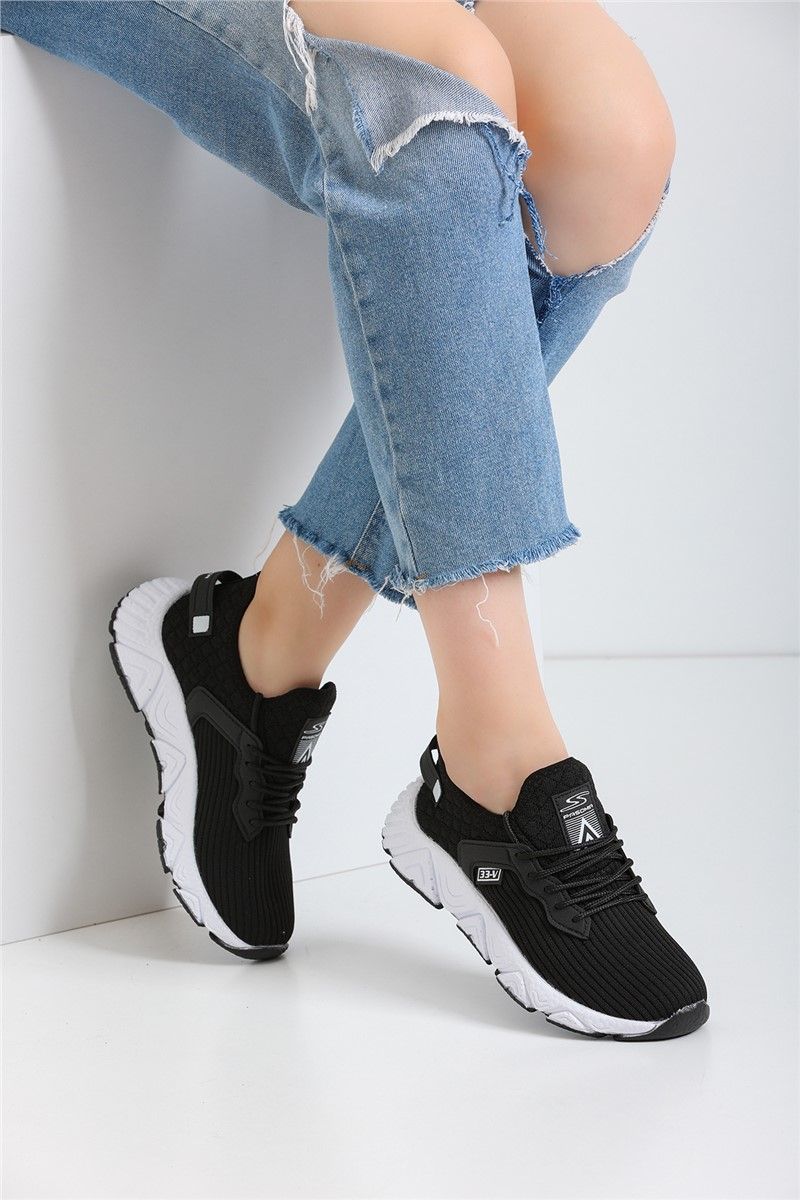 Unisex sportske cipele EM041 - crna s bijelom #364316