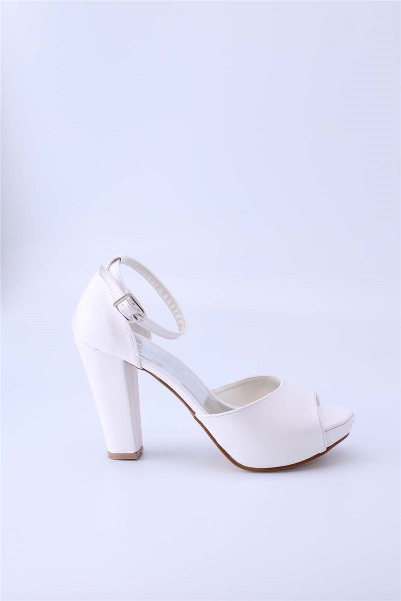 Ženske cipele s visokom petom 117-02 - Bijele #360048