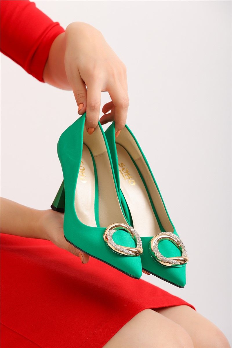 Ženske elegantne cipele 3300 - Zelene #362143