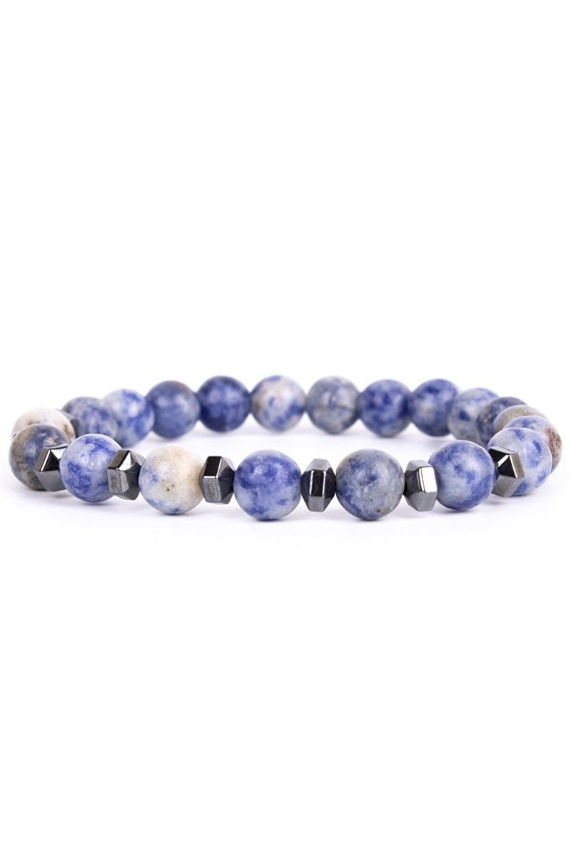 Unisex Sodalite Natural Stone Bracelet - Blue #360970