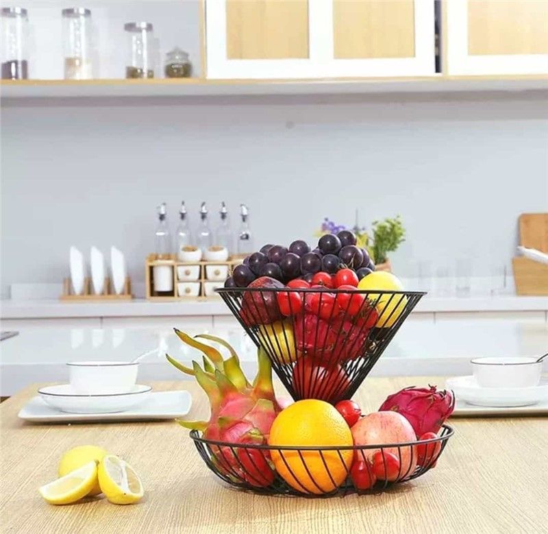 Double Fruit and Vegetable Rack - Black #365659