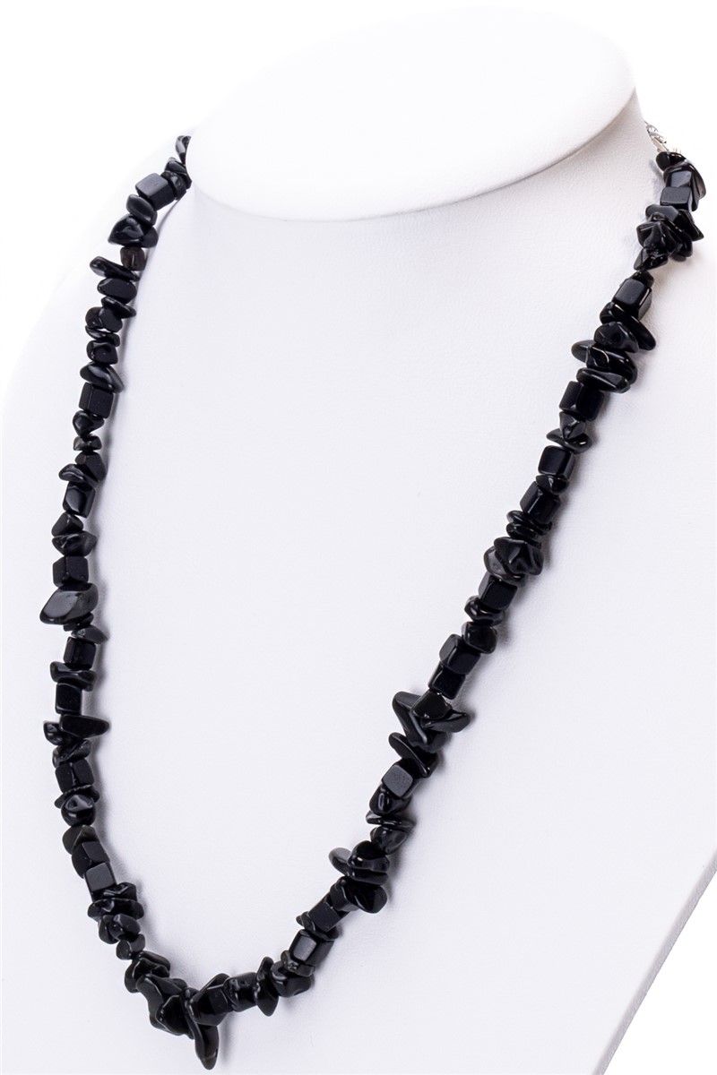 Women's Onyx Natural Stone Necklace - Black #363278