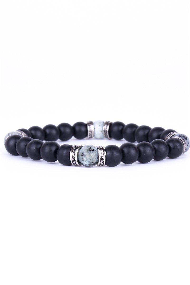 Women's Natural Onyx Stone Bracelet - Black #360889