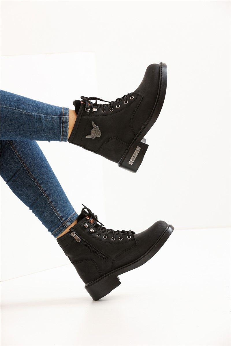 Unisex Ankle Boots SNV01 - Black #361149