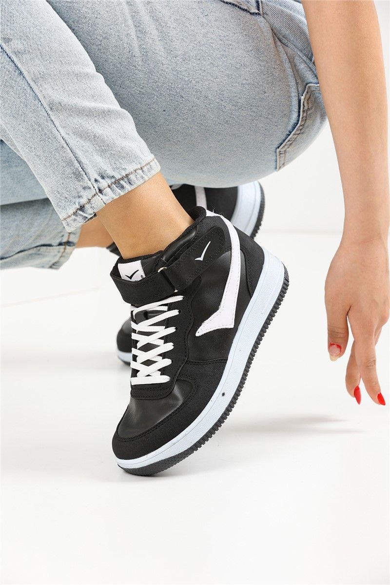 Unisex Sports Shoes 2185 - Black with White #360124