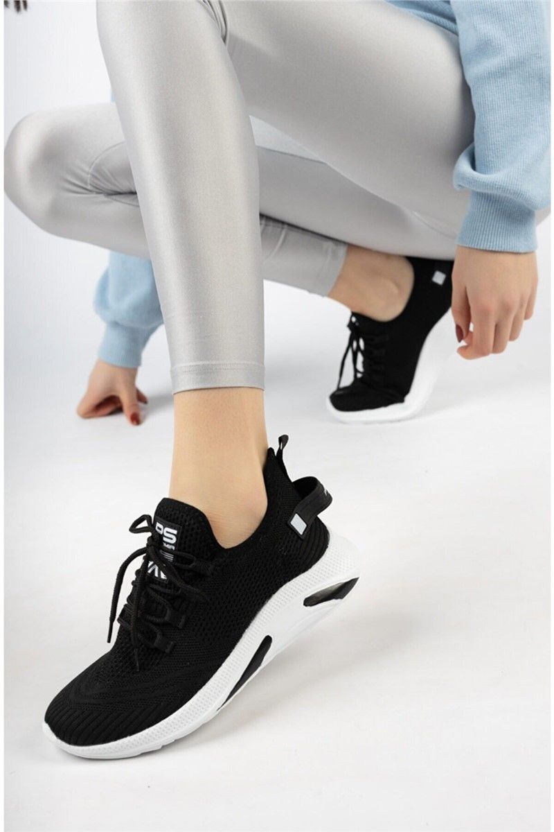 Unisex sportske cipele od tekstila 4555 - Crna #360335