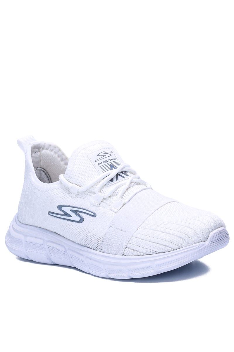 Unisex Textile Sports Shoes PS081 - White #363352