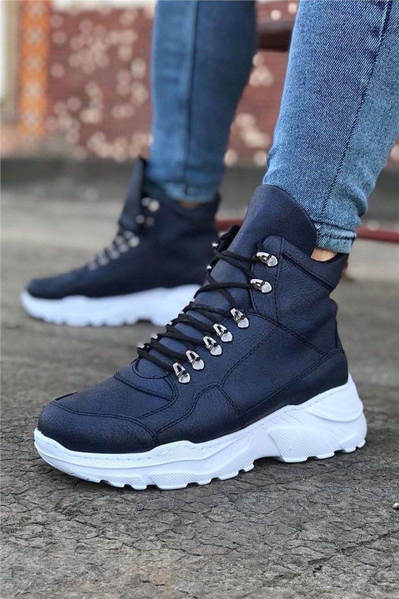Men's Lace Up Boots WG07 - Navy #407595