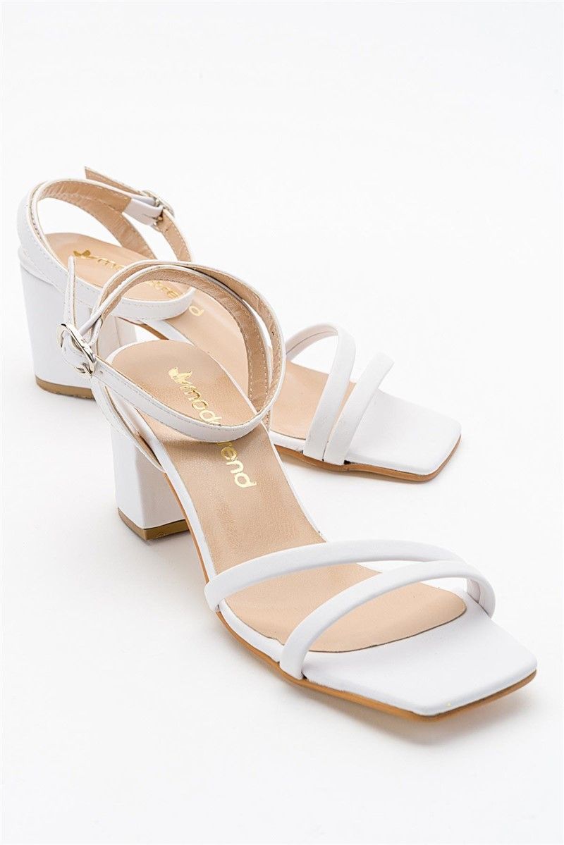 Women's Heeled Sandals - White #382762