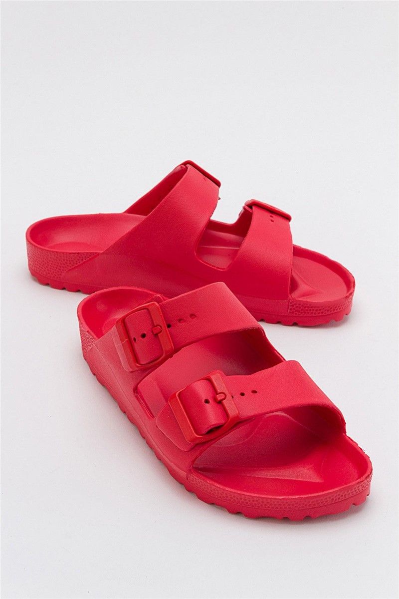Pantofole casual da donna - Rosso #382853