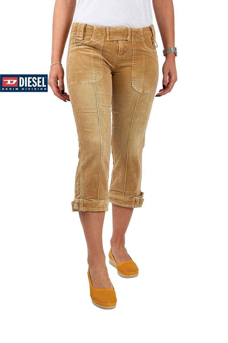Diesel Women's Trousers - Camel #TFJ4736F