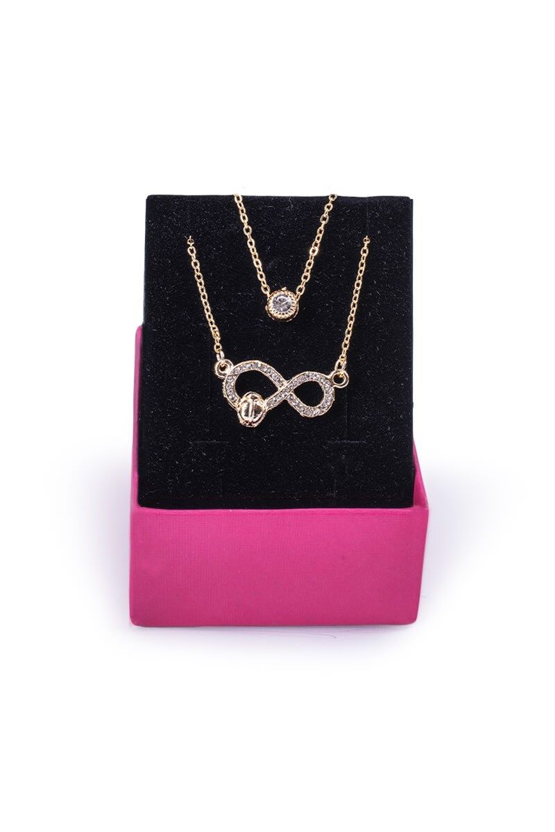Women's Infinity Double Necklace - Gold 20210835686