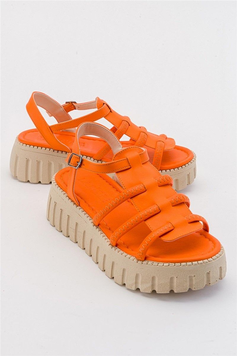 Ženske svakodnijevne sandale - narančaste #381869