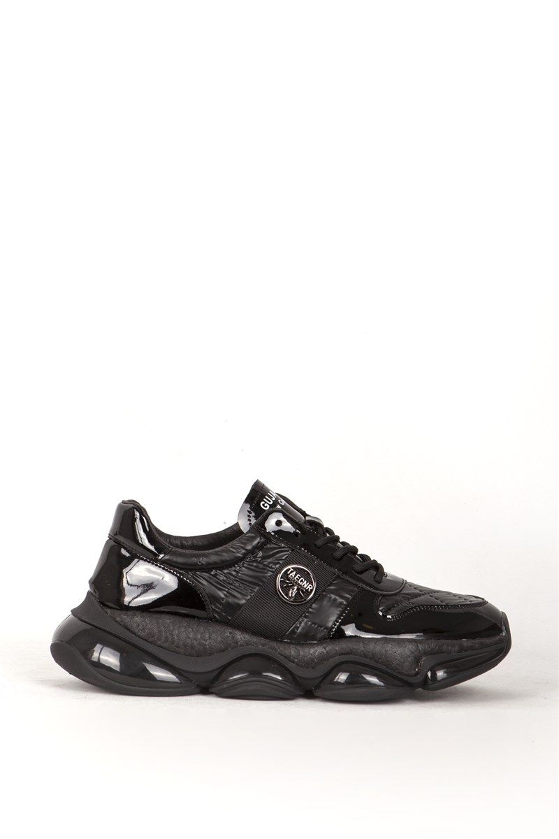 Men's 599 Thick Sole Sports Shoes - Black #406414