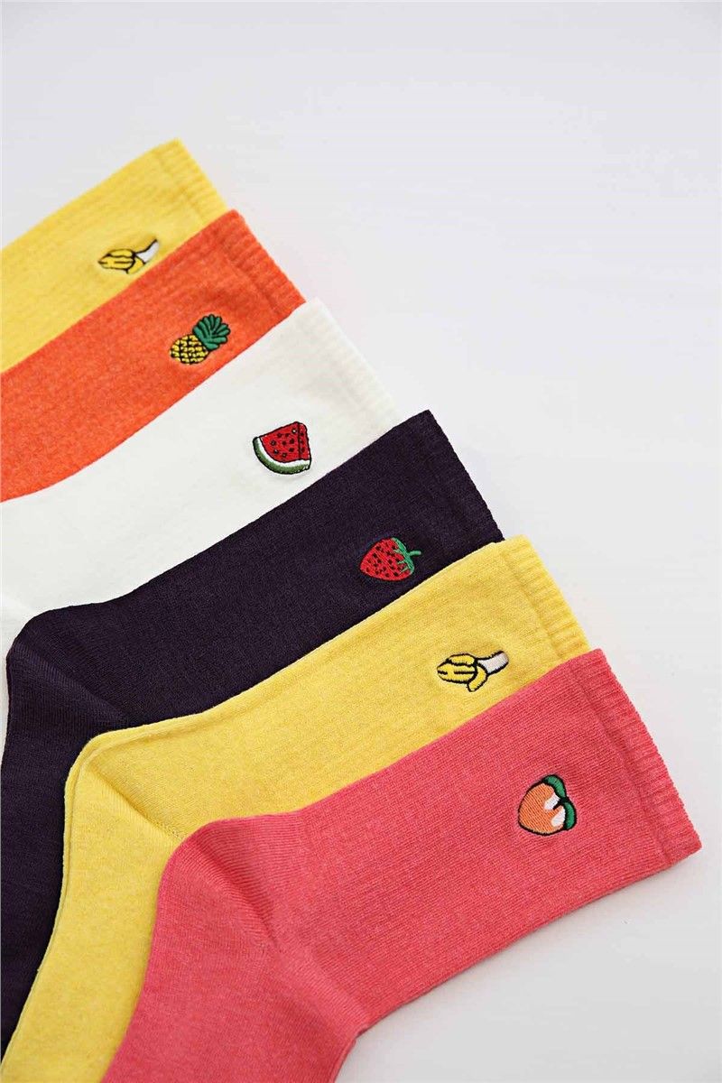 Women's socks 6 pcs. - 36-40 - Different colors # 310895