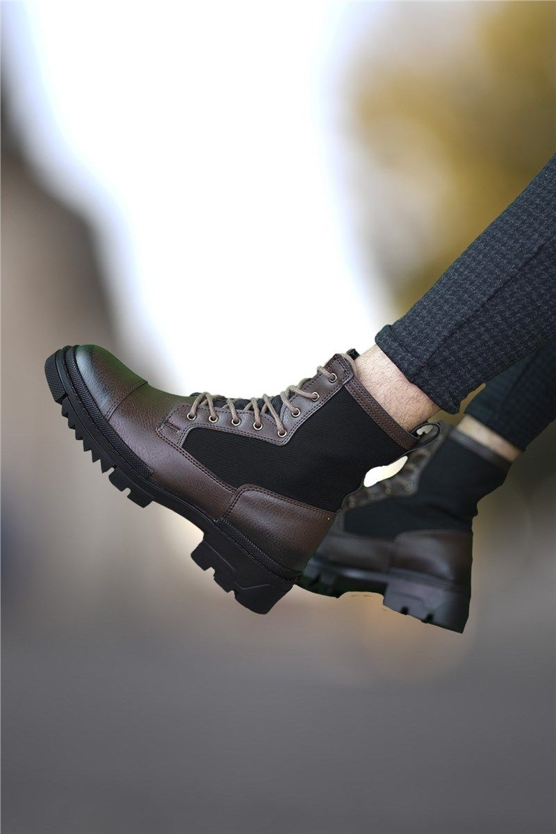 Men's Lace Up Boots - Brown #402214