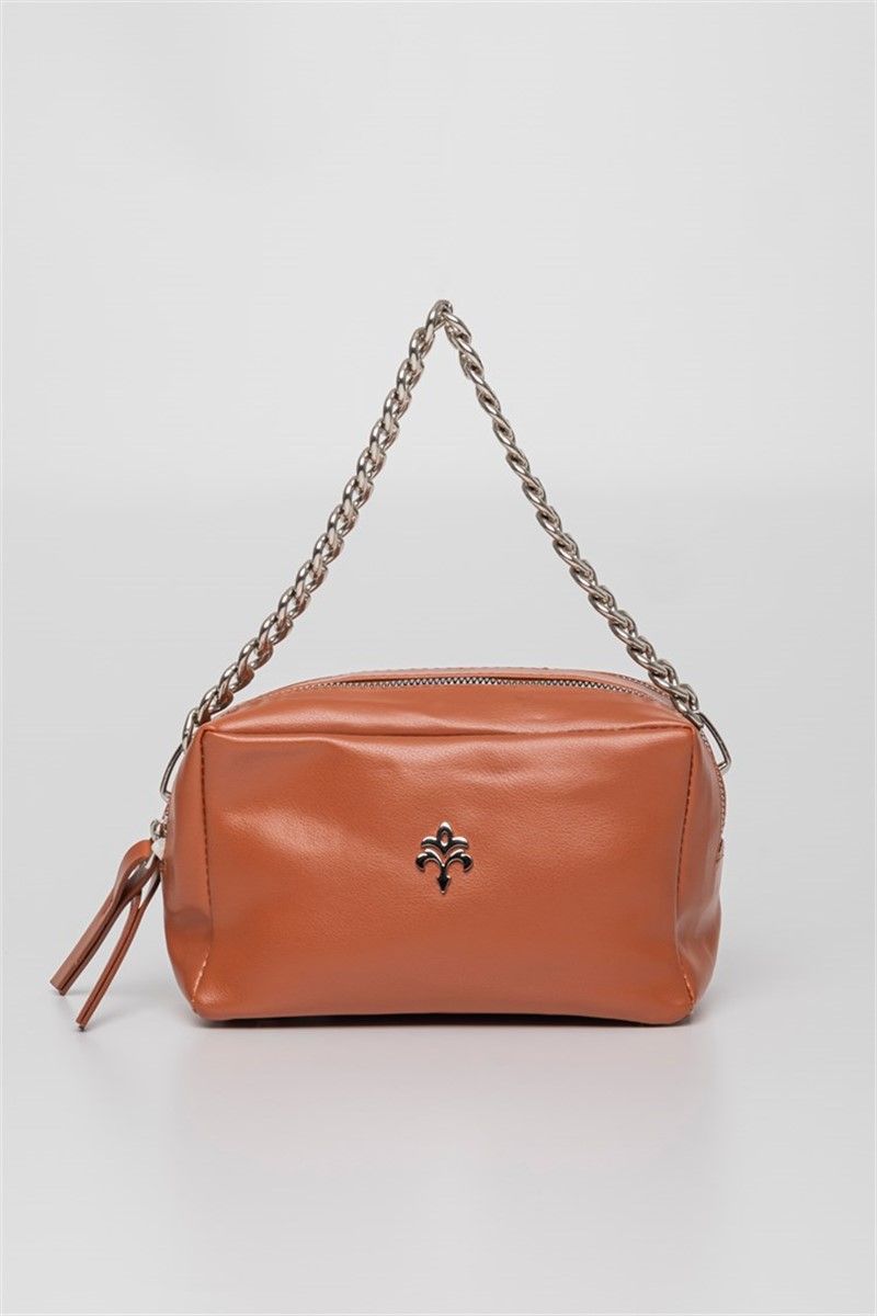 Handbag with metal handle - Taba #363974