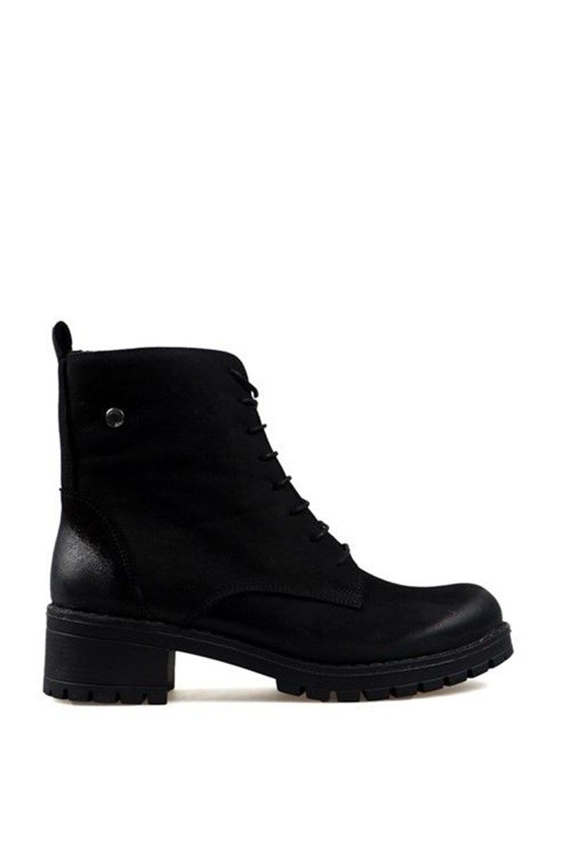 Hammer Jack Women's Genuine Leather Boots - Black #368302