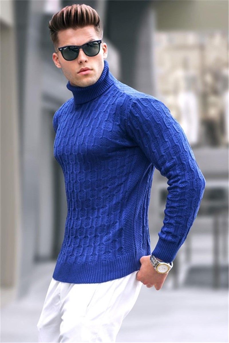 Férfi pulóver 5759 - kék #332999